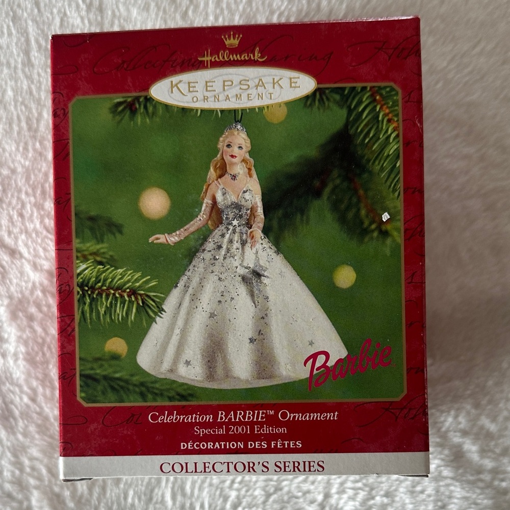Hallmark Barbie Keepsake Ornament - Silver and White